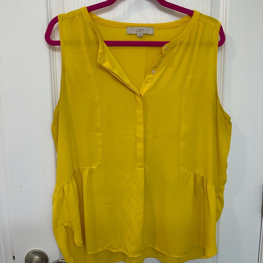 Loft yellow blouse